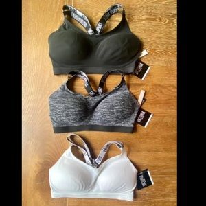 (3) Victoria’s Secret sports bras